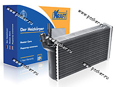 Радиатор печки 2110 KRAFT алюминиевый 2110-8101060-00