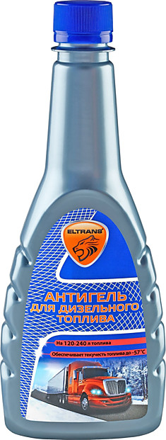 Присадка Антигель Diesel ЭЛТРАНС на 120-240л 340мл